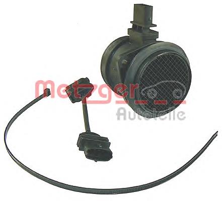 Sensor de fluxo (consumo) de ar, medidor de consumo M.A.F. - (Mass Airflow) Metzger 0890216