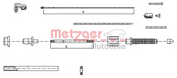 Cabo/pedal de gás (de acelerador) Metzger 100382 preço, a partir de 16,17 USD