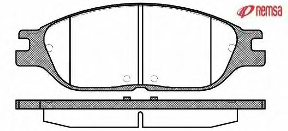 XF2Z2001SA Ford Sapatas do freio dianteiras de disco