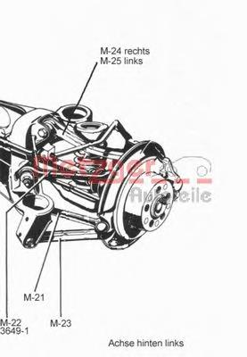 Barra transversal de suspensão traseira Mercedes 2103502153