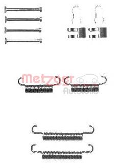 Kit de reparação dos freios traseiros BBK6278 Borg&beck