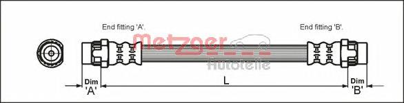 Compre 7700416273 Renault (RVI) Mangueira do freio traseira