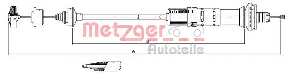 2150AX Peugeot/Citroen Cabo de embraiagem