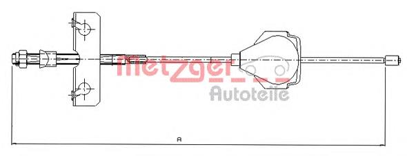 Compre 1121869 Ford Cabo do freio de estacionamento dianteiro