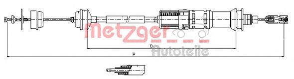 Compre 1476128080 Peugeot/Citroen Cabo de embraiagem