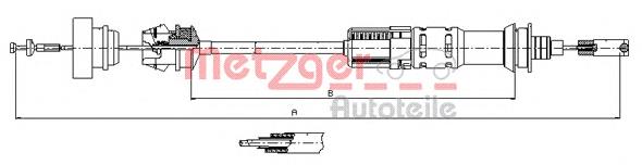 Cabo de embraiagem 1479128080 Fiat/Alfa/Lancia