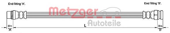 Mangueira do freio traseira Peugeot/Citroen 4806G5 preço, a partir de 7,61 USD