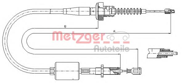 Compre GCH00 Japan Parts Cabo de embraiagem