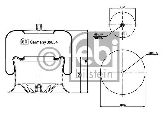 Compre 4757NP21 Continental/Siemens Coxim pneumático (suspensão de lâminas pneumática) do eixo dianteiro