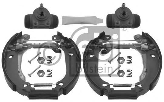 Sapatas do freio traseiras de tambor, montadas com cilindros, kit Open Parts BSK202600 preço, a partir de 217,93 USD