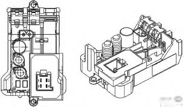 81256010027 MAN Resistor (resistência) de ventilador de forno (de aquecedor de salão)