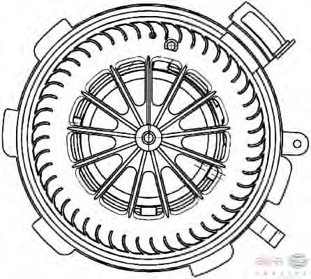 Motor de ventilador de forno (de aquecedor de salão) Mercedes 0008356107