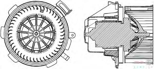 Motor de ventilador de forno (de aquecedor de salão) Diesel Technic 467641