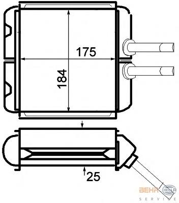 Radiador de forno (de aquecedor) 96190674 General Motors