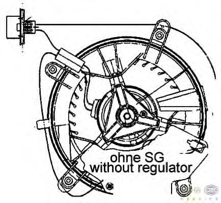 8EW009159461 HELLA Motor de ventilador de forno (de aquecedor de salão)