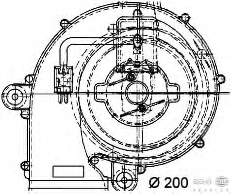 Motor de ventilador de forno (de aquecedor de salão) NRF 34563