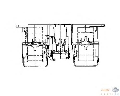 Motor de ventilador de forno (de aquecedor de salão) NRF 34142