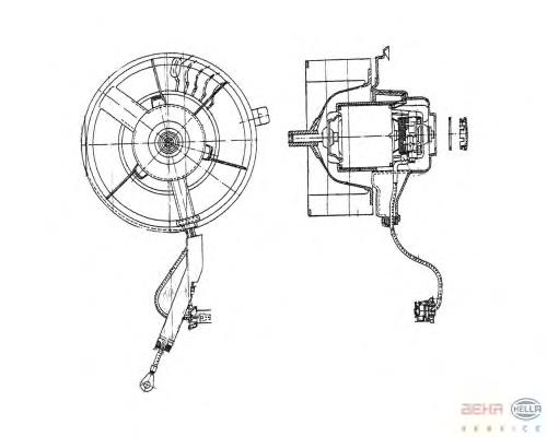 Motor de ventilador de forno (de aquecedor de salão) TYC 5370006