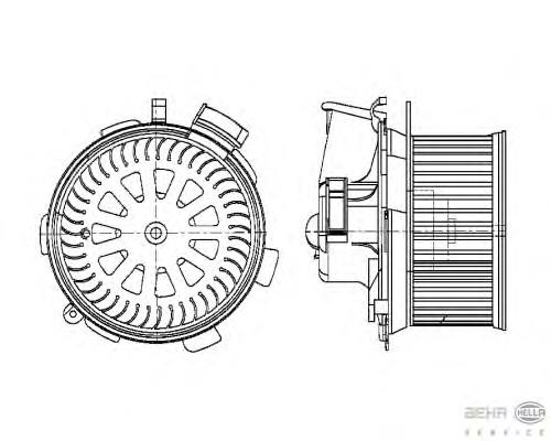 Motor de ventilador de forno (de aquecedor de salão) NRF 34473