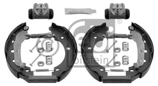 8671016167 Renault (RVI) Sapatas do freio traseiras de tambor, montadas com cilindros, kit