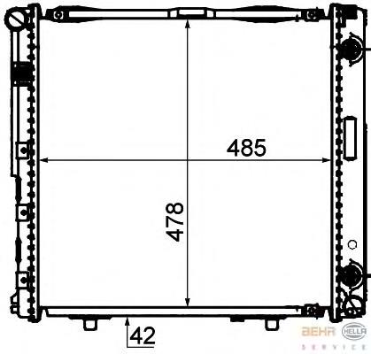 Compre 1245008703 Mercedes Radiador de esfriamento de motor