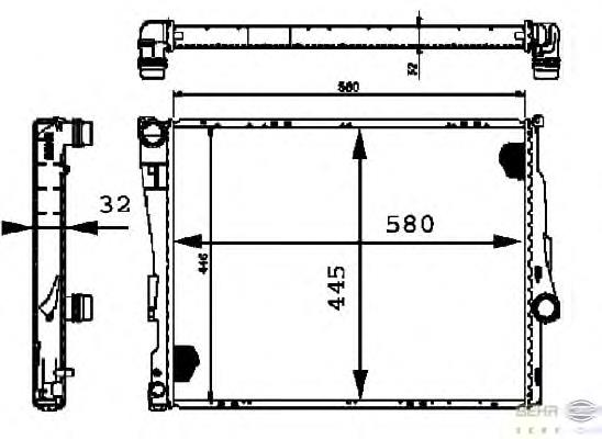 7791513 BMW Radiador de esfriamento de motor