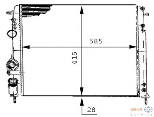 Compre 8200062690 Renault (RVI) Radiador de esfriamento de motor