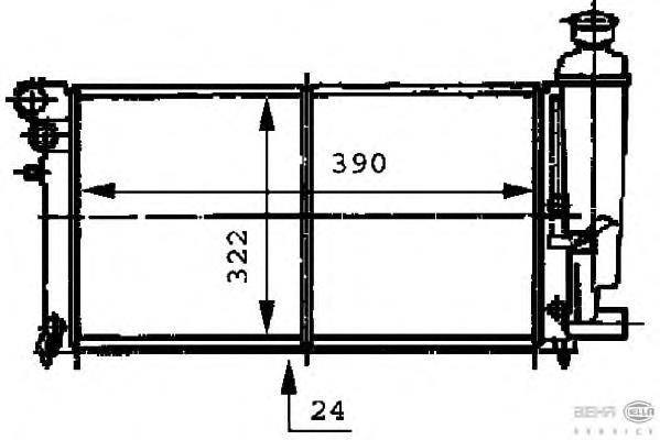 Radiador de esfriamento de motor Peugeot/Citroen 1301SQ preço, a partir de 66,75 USD