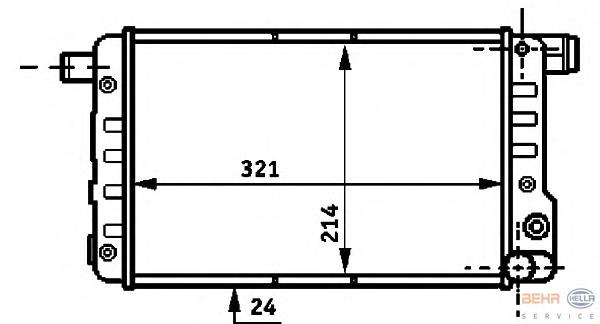 Compre 730309 VALEO Radiador de esfriamento de motor