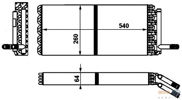 Radiador de forno (de aquecedor) NRF 54414