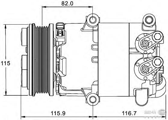 Compre 1858666 Ford Compressor de aparelho de ar condicionado