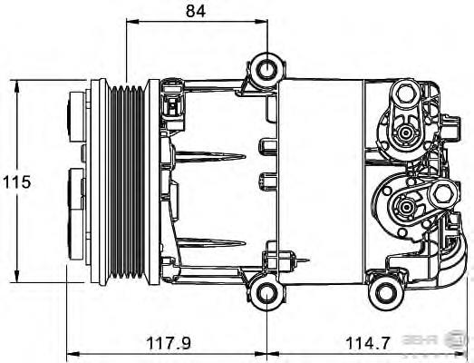 1858665 Ford Compressor de aparelho de ar condicionado
