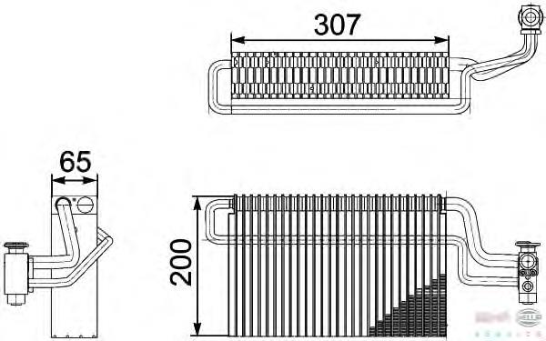 Vaporizador de aparelho de ar condicionado 92306 Nissens