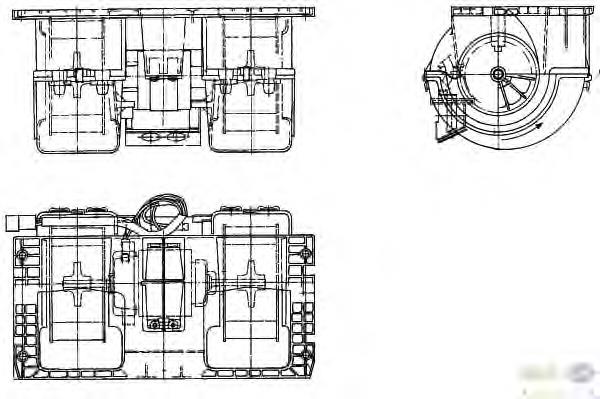 8EW351336141 HELLA Motor de ventilador de forno (de aquecedor de salão)
