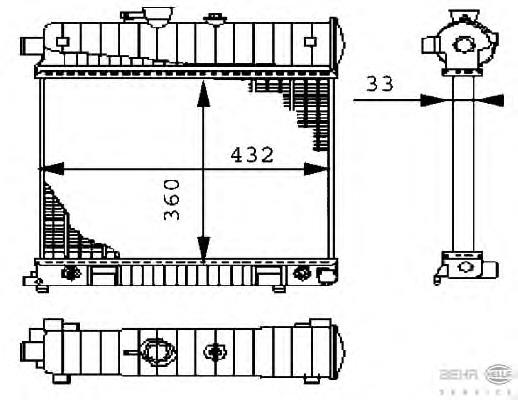 Radiador de esfriamento de motor Mercedes 2025005803 preço, a partir de 78,32 USD