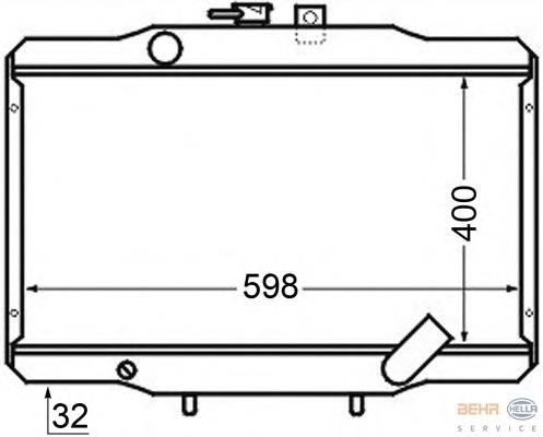 Compre 2530043620 Hyundai/Kia Radiador de esfriamento de motor