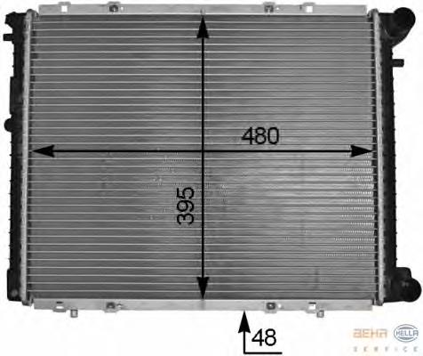 7701395102 Renault (RVI) Radiador de esfriamento de motor