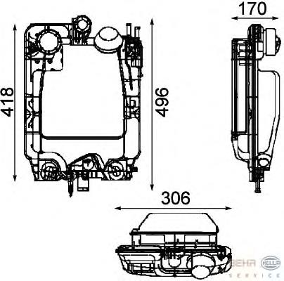 Compre CRT44000P Mahle Original Tanque de expansão do sistema de esfriamento