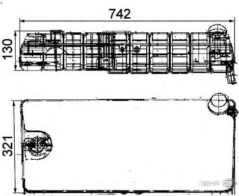 Compre 316232 Diesel Technic Tanque de expansão do sistema de esfriamento