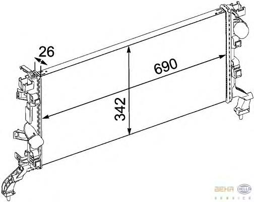 Compre 701159 VALEO Radiador de esfriamento de motor