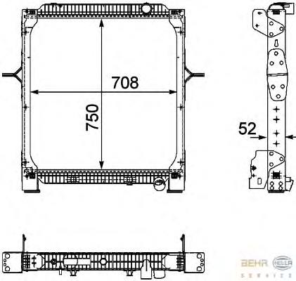 Compre 733526 VALEO Radiador de esfriamento de motor