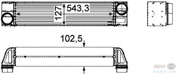 PML000010 Land Rover Radiador de intercooler