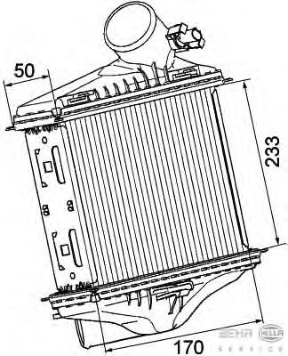 Compre A4515010401 Mercedes Radiador de intercooler