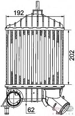 Radiador de intercooler 96704 Nissens