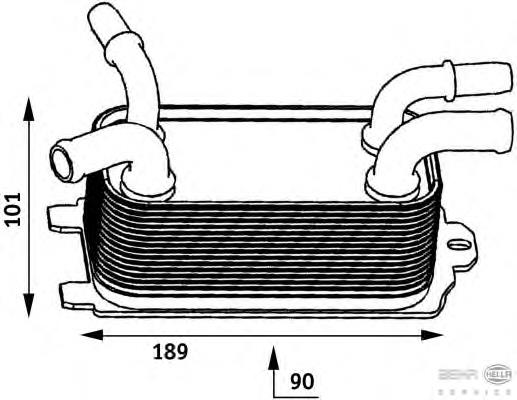 Radiador de esfriamento, Caixa Automática de Mudança 30741956 Volvo