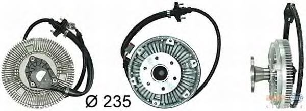 8MV376730091 HELLA Acoplamento viscoso de ventilador de esfriamento