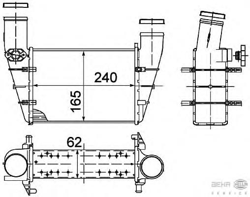 Radiador de intercooler Dasis 487040N