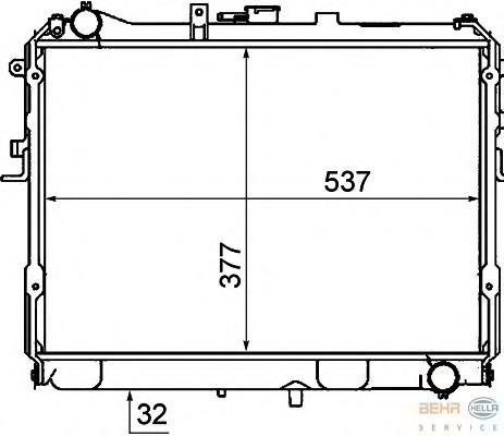 Radiador de esfriamento de motor Mazda RF0115200B preço, a partir de 110,01 USD