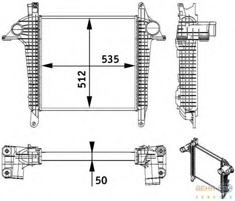 Radiador de intercooler MAN 81061300228 preço, a partir de 591,73 USD