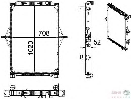 Compre 7484201967 Renault (RVI) Radiador de esfriamento de motor